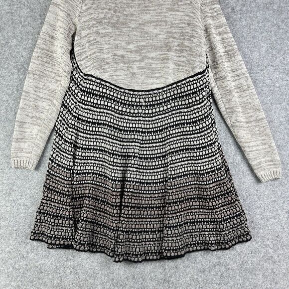 Anthropologie Sioni Open Cardigan Womens Medium Mixed Print Casual LS Cozy Boho* - Picture 10 of 10